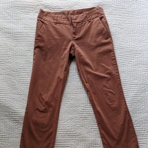 J Crew Andie Terracotta Chino Pant